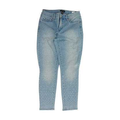 Blue Petite Mid Rise Skinny Leg Jeans
