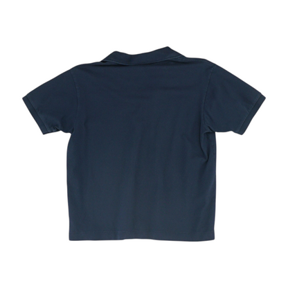 Navy Solid Short Sleeve Polo
