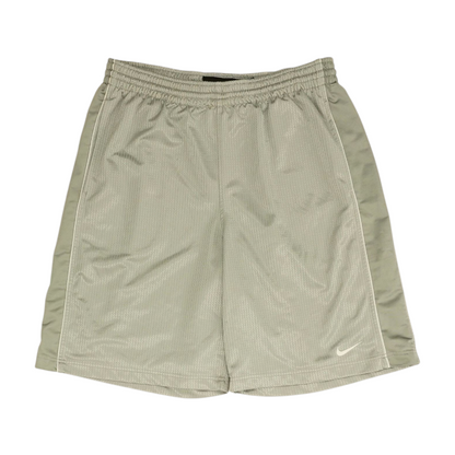 Gray Striped Active Shorts