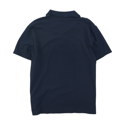 Navy Solid Short Sleeve Polo