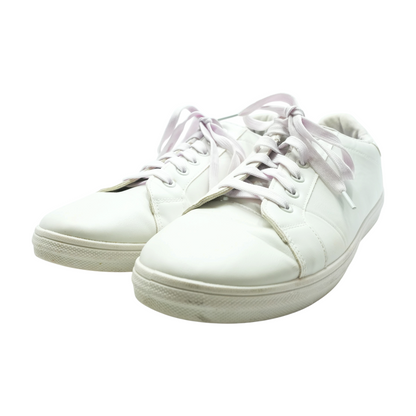 White Low-Top Athletic Shoes