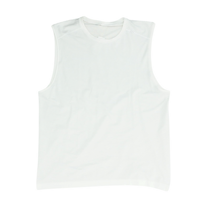 White Solid Active Tank