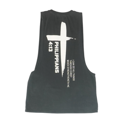 Black Solid Active Tank
