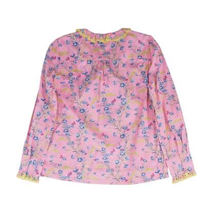 Pink Floral Blouse