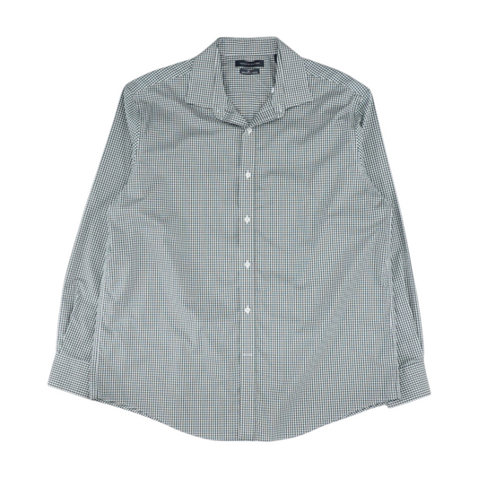 Green Check Long Sleeve Button Down