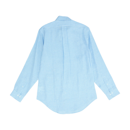 Blue Check Long Sleeve Button Down
