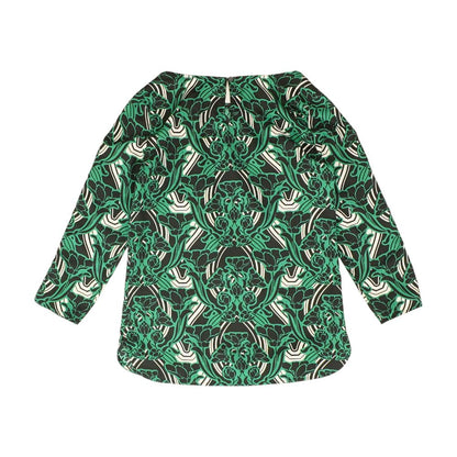 Green Misc. 3/4 Sleeve Blouse