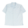 Blue Graphic Short Sleeve Button Down