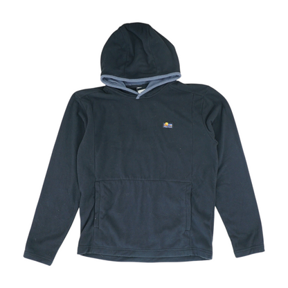 Black Solid Hoodie Pullover