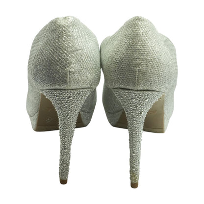 Silver Stiletto Heels