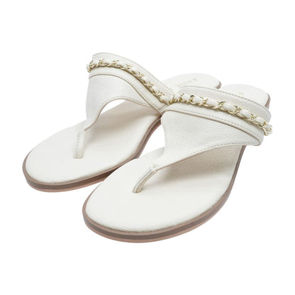 Ivory Block Heel Sandals