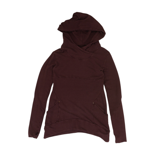 Purple Solid Hoodie Pullover