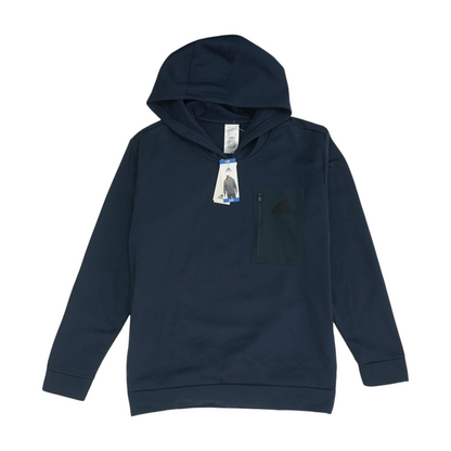 Navy Solid Hoodie Pullover