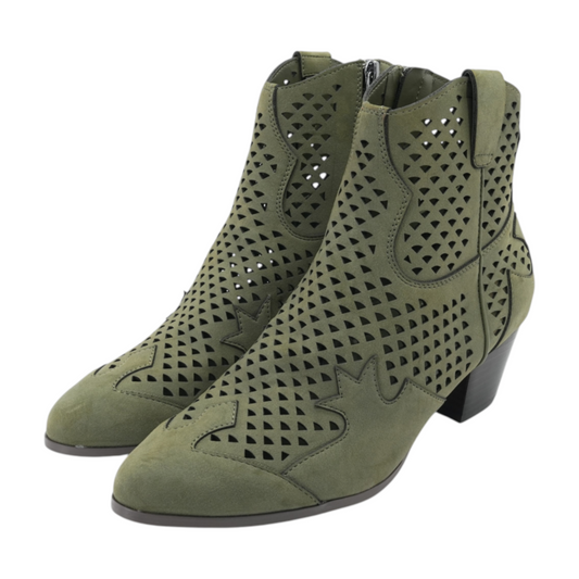 Olive Ankle Boots