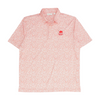 Big Cedar Golf Buffalo Ridge White Print Short Sleeve Polo – Image 1