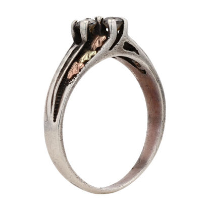 Sterling Silver White Stone Fashion Ring