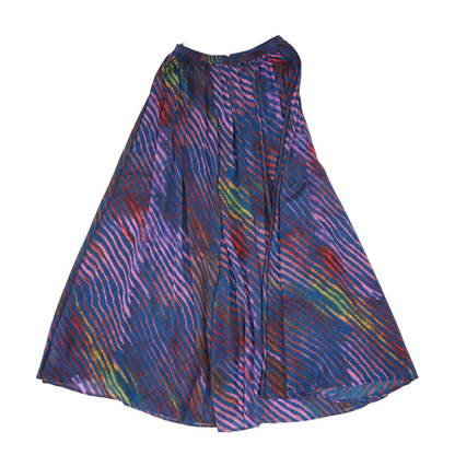 Blue Striped Maxi Skirt