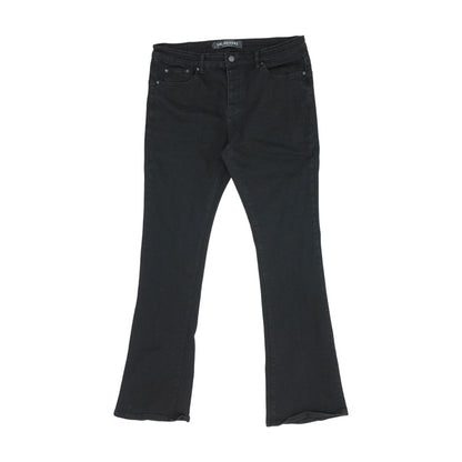 Black Plus High Rise Straight Leg Jeans