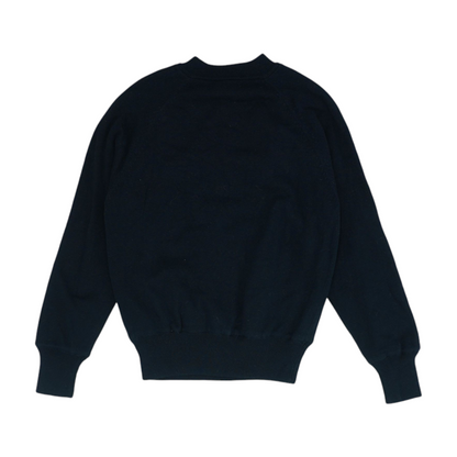 Black Solid Pullover Sweater