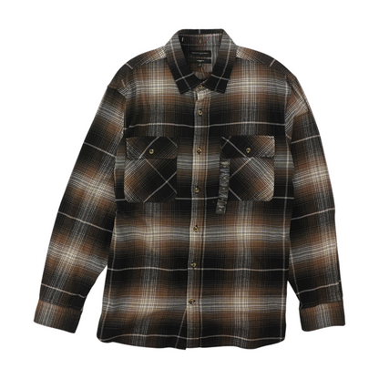 Black Plaid Flannel Button Down
