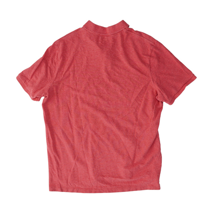 Red Solid Short Sleeve Polo