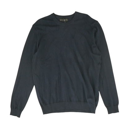 Natural Titanium Solid Pullover Sweater