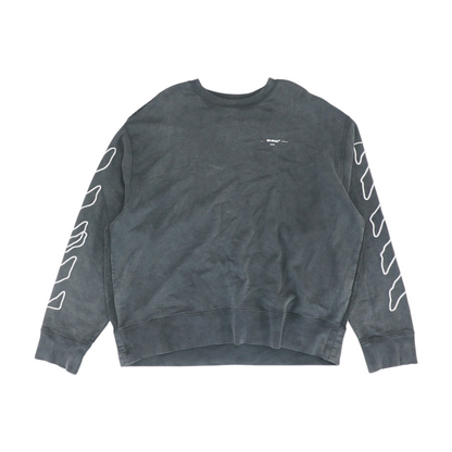 Black Abstract Arrows Sweatshirt Pullover
