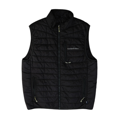 Black Solid Active Vest