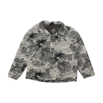 Gray Graphic Jacket