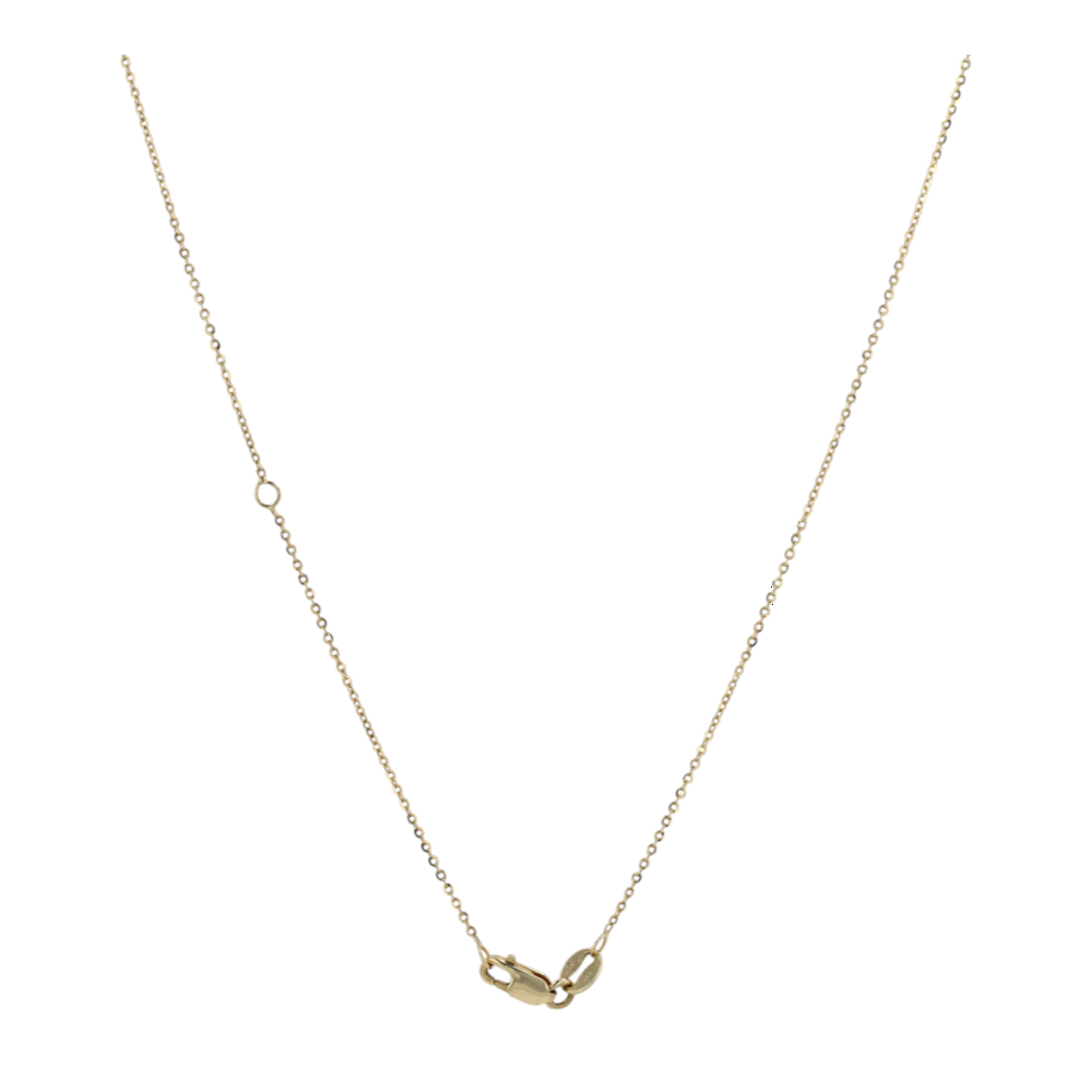 3/8 ctw 14K Two-Tone Gold Diamond Pendant Necklace