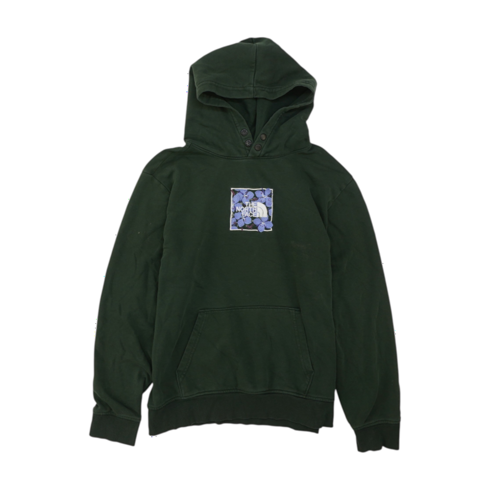 Green Solid Hoodie Pullover