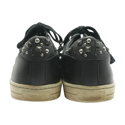 Porter Lace Up Black Low Top Athletic Shoes
