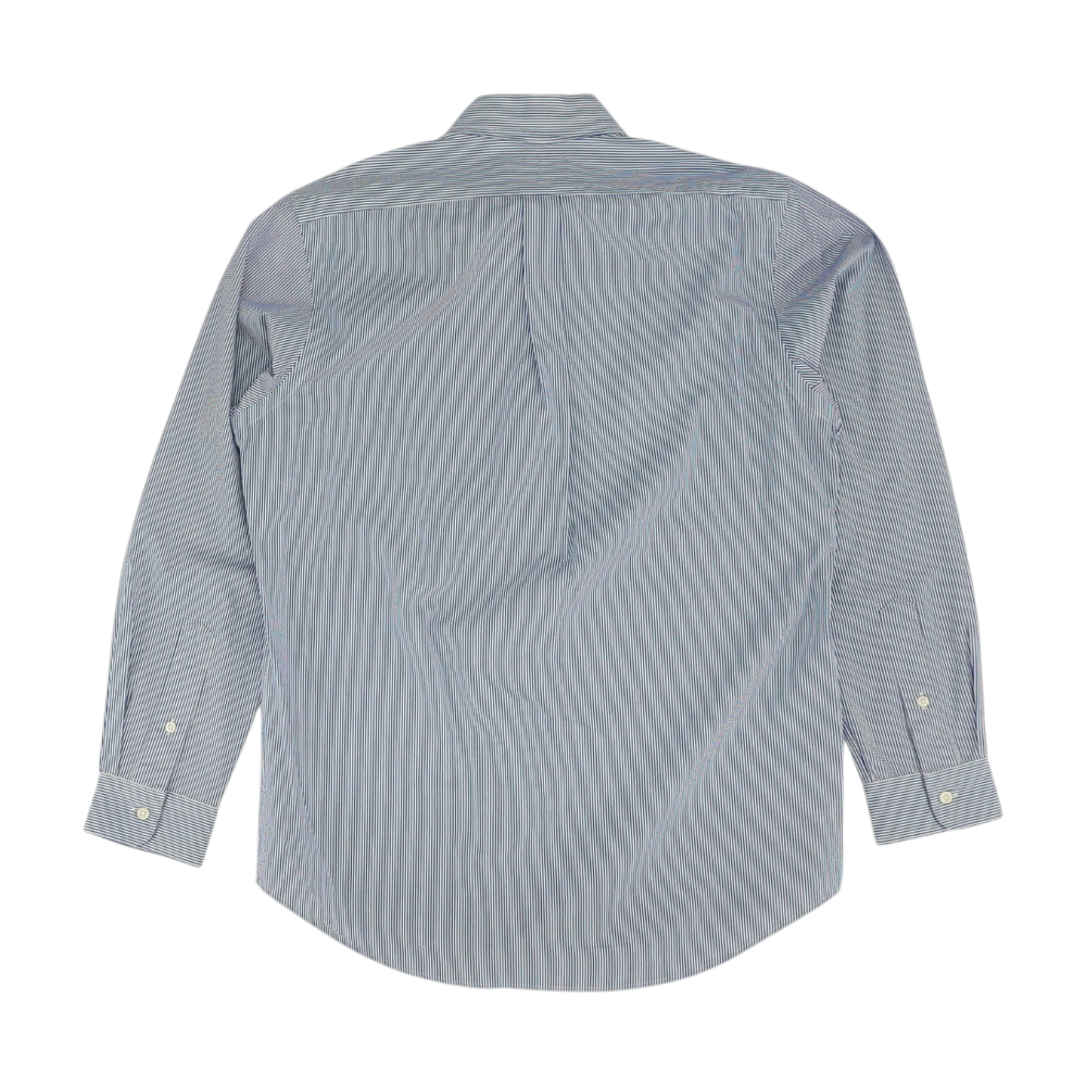 Blue Striped Long Sleeve Button Down