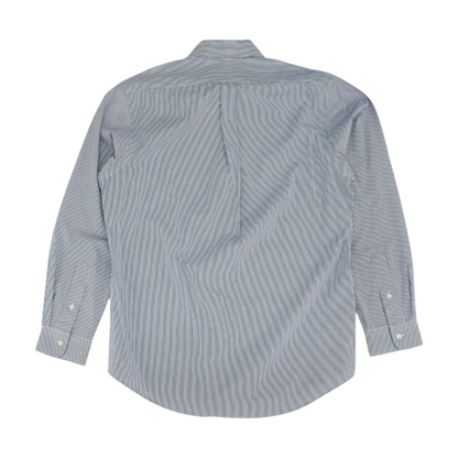 Blue Striped Long Sleeve Button Down