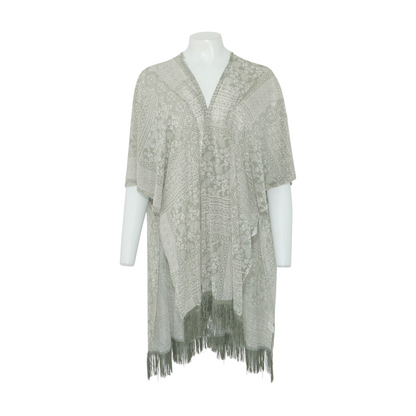Green Graphic Cardigan