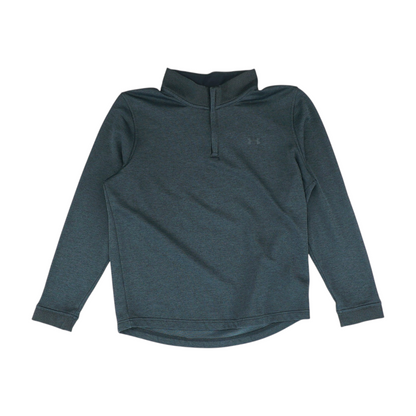 Black Solid 1/4 Zip Pullover