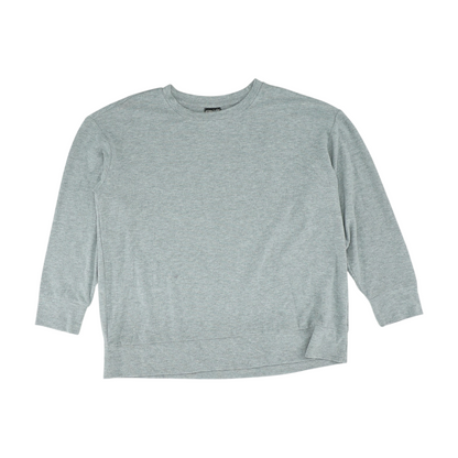 Gray Solid Sweatshirt Pullover
