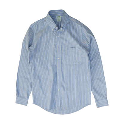 Blue Striped Long Sleeve Button Down