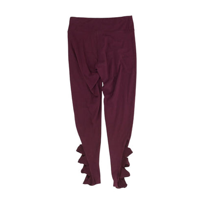 Burgundy Solid Leggings