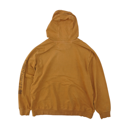 Brown Solid Hoodie Pullover