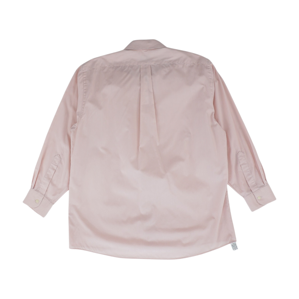 Pink Solid Long Sleeve Button Down