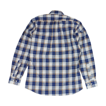 Multi Plaid Long Sleeve Button Down