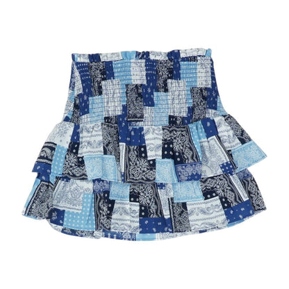 Blue Misc Mini Skirt