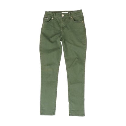 Green Solid Jeans