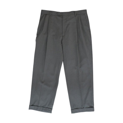 Gray Striped Dress Pants