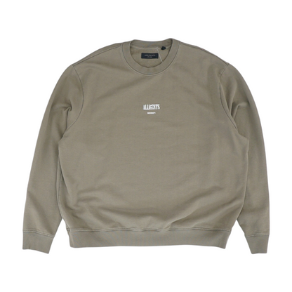 Brown Solid Sweatshirt Pullover