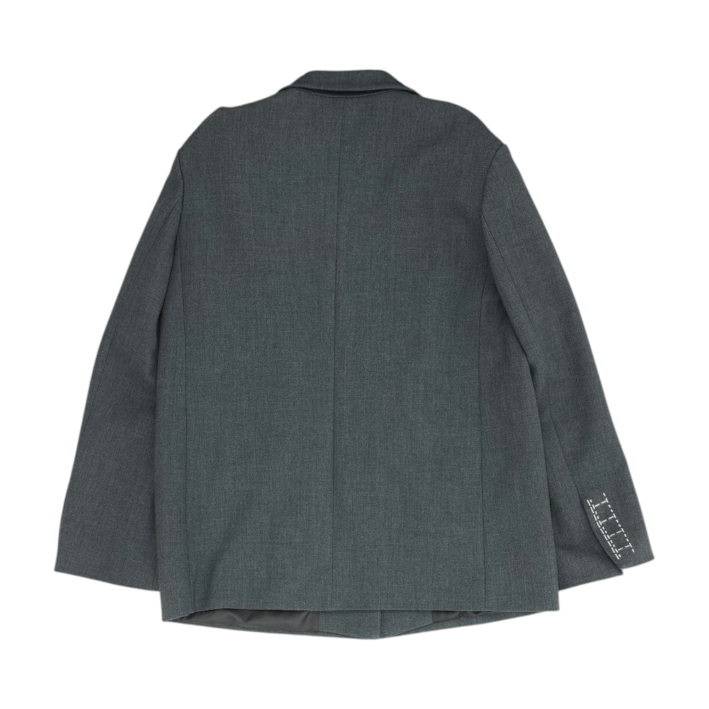 Gray Solid Blazer