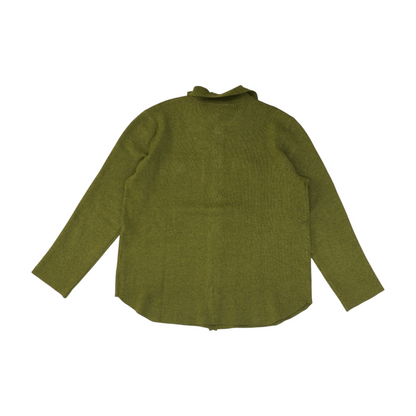 Green Cardigan Sweater