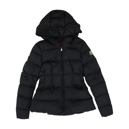 Black Solid Casual Ski Jacket