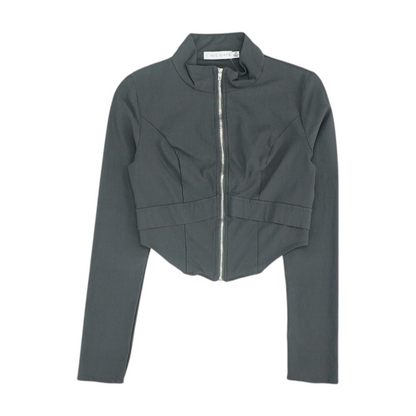 Gray Solid Active Jacket